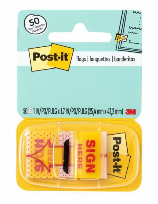 Post IT 3M Sign Hear Stick Note 680-9